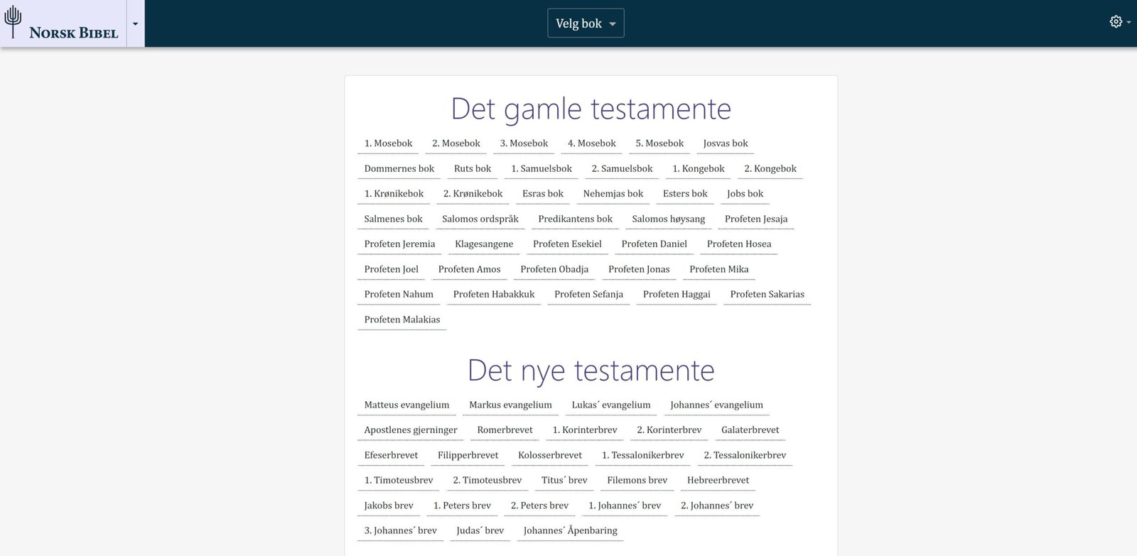 Norsk bibel - nettutgave